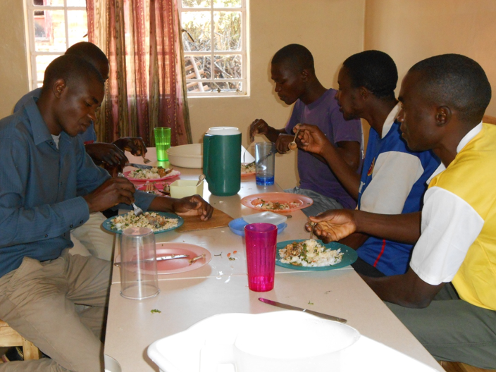 The brothers from MIBI sharing a meal